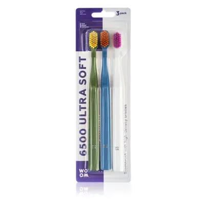 WOOM Toothbrush 6500 Ultra Soft zubní kartáčky 3 ks