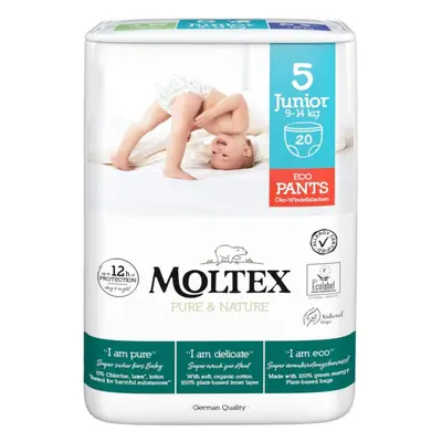 Moltex Pure & Nature Junior Size 5 jednorázové plenkové kalhotky 9-14 kg 20 ks