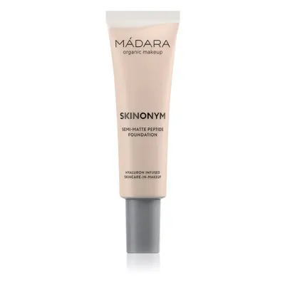 MÁDARA Skinonym Semi-Matte Peptide dlouhotrvající make-up s peptidy odstín #25 Linen 30 ml