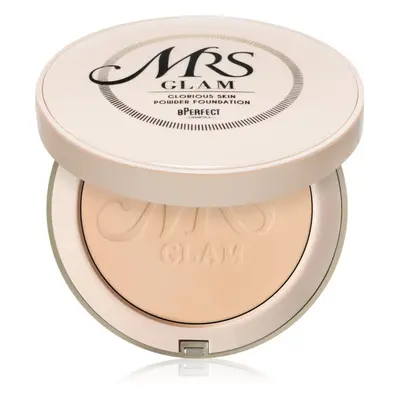 BPerfect Mrs Glam Glorious Skin Powder Foundation kompaktní pudr pro matný vzhled odstín 02 Ligh