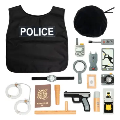 UMU Toys Police set aktivity hračka ze dřeva