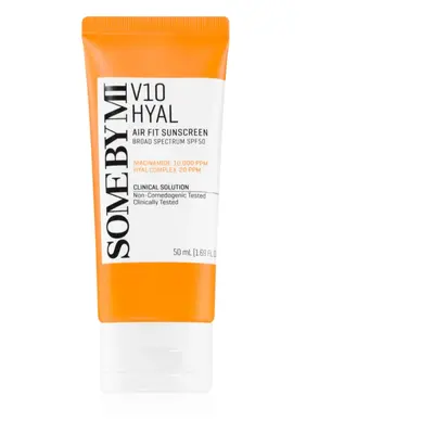 Some By Mi V10 Hyal Air Fit Sunscreen lehký ochranný krém na obličej SPF 50+ 50 ml