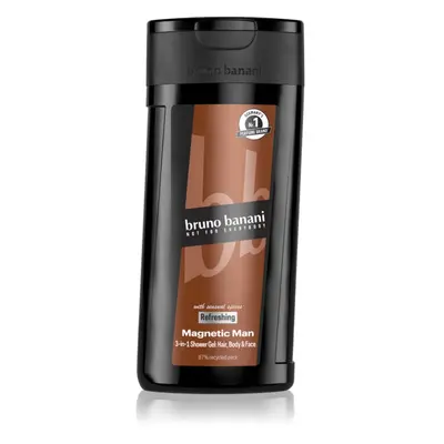 Bruno Banani Magnetic Man parfémovaný sprchový gel 3 v 1 pro muže 250 ml