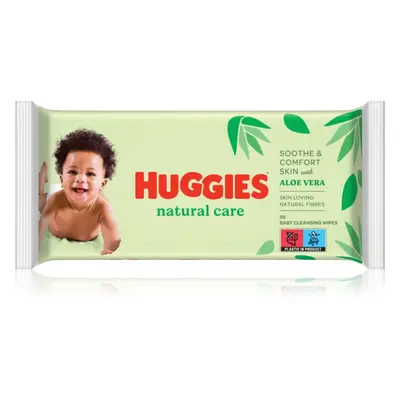 Huggies Natural Care čisticí ubrousky s aloe vera 56 ks