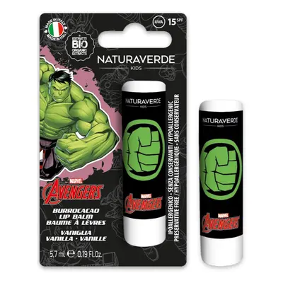 Marvel Avengers Lip Balm balzám na rty pro děti Vanilla SPF 15 5,7 ml