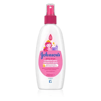 Johnson's® Shiny Drops bezoplachový kondicionér ve spreji s arganovým olejem od 18měsíců 200 ml