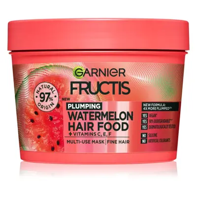 Garnier Fructis Watermelon Hair Food maska pro jemné a zplihlé vlasy 390 ml