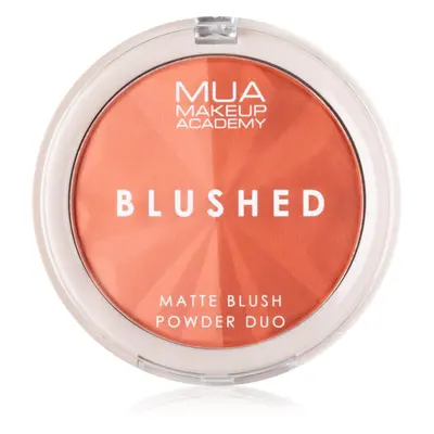 MUA Makeup Academy Blushed Powder Blusher pudrová tvářenka odstín Peach Fizz 5 g