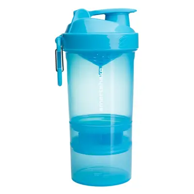 Smartshake Original2GO sportovní šejkr + zásobník barva Neon Blue 600 ml