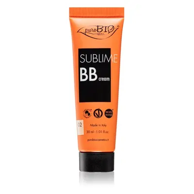 puroBIO Cosmetics Sublime BB Cream hydratační BB krém odstín 02 30 ml