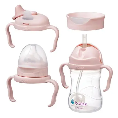 B.Box Baby Bottle 4 in 1 dětská láhev 4 v 1 Blush 240 ml