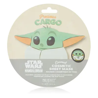 Mad Beauty Star Wars Grogu plátýnková maska se zjemňujícím účinkem 25 ml