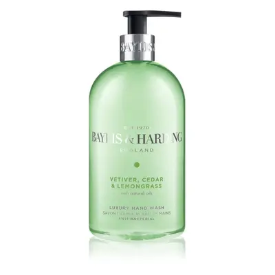 Baylis & Harding Vetiver, Cedar & Lemongrass Anti-Bacterial tekuté mýdlo na ruce 500 ml