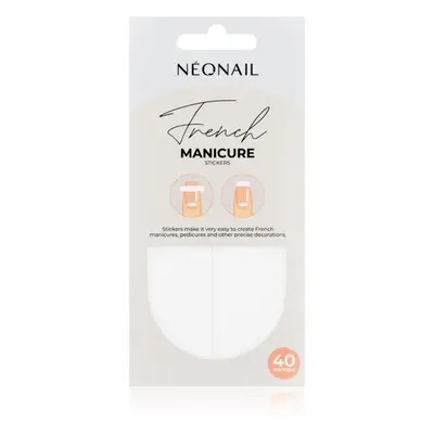 NEONAIL French Manicure Stickers nálepky na nehty typ 02 40 ks