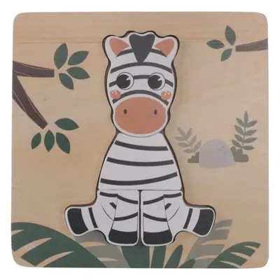 Zopa Wooden Puzzle Small puzzle ze dřeva Zebra 1 ks