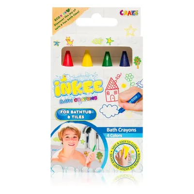 Craze INKEE Bath Crayons barevné tužky do koupele 4 ks