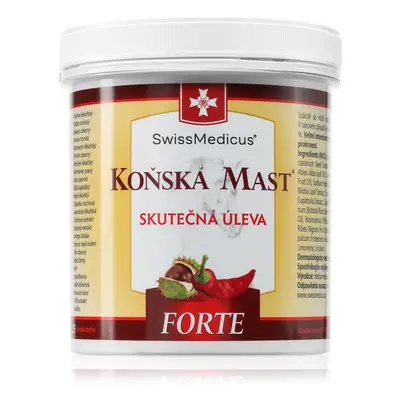 SwissMedicus Koňská mast FORTE hřejivá mast 500 ml