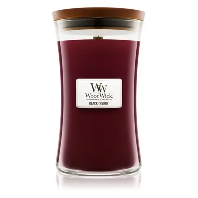 Woodwick Black Cherry vonná svíčka s dřevěným knotem 609.5 g