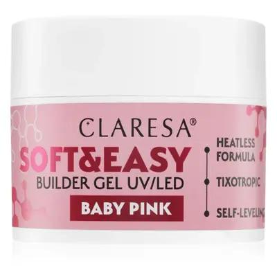 Claresa Soft&Easy Builder Gel podkladový gel na nehty odstín Baby Pink 45 g