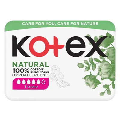 Kotex Natural Super vložky 7 ks