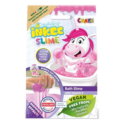 Craze INKEE Slime barevný sliz do koupele Pink 100 g