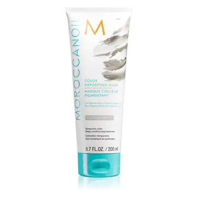 Moroccanoil Color Depositing jemná vyživující maska bez permanentních barevných pigmentů Platinu