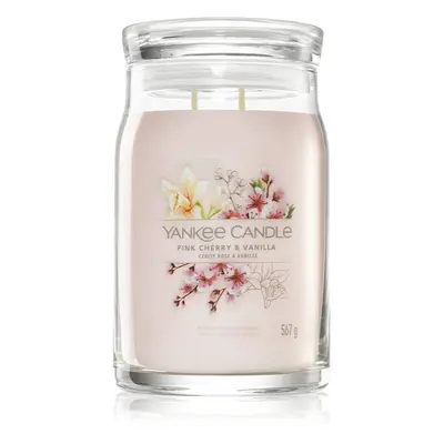 Yankee Candle Pink Cherry & Vanilla vonná svíčka Signature 567 g