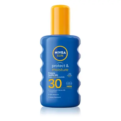 NIVEA SUN Protect & Moisture hydratační sprej na opalování SPF 30 200 ml