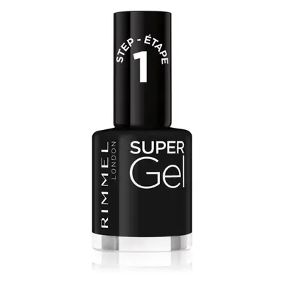 Rimmel Super Gel gelový lak na nehty bez užití UV/LED lampy odstín 070 Black Obsession 12 ml