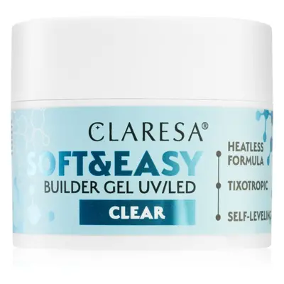 Claresa Soft&Easy Builder Gel podkladový gel na nehty odstín Clear 45 g