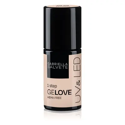 Gabriella Salvete GeLove gelový lak na nehty s použitím UV/LED lampy 3 v 1 odstín 22 Naked 8 ml