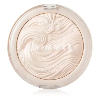 MUA Makeup Academy Shimmer kompaktní pudrový rozjasňovač odstín Peach Diamond 8 g