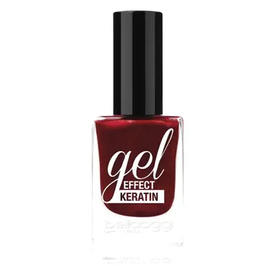 bellaoggi Gel Effect Keratin Nail Polish lak na nehty odstín Fire Red 10 ml