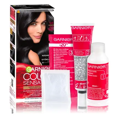 Garnier Color Sensation barva na vlasy odstín 1.0 Onyx Black 1 ks