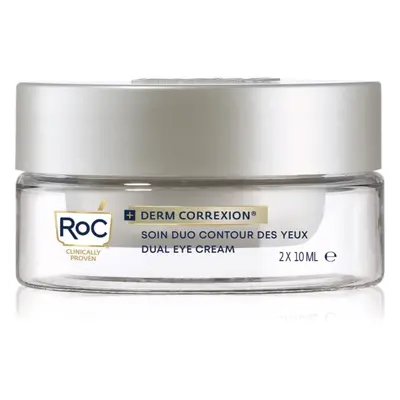 RoC Derm Correxion Dual Eye protivráskový krém na oční okolí 2 v 1 2x10 ml