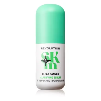 Revolution Skincare Clearly Clarify Clear Canvas vyhlazující exfoliační sérum s niacinamidem 30 