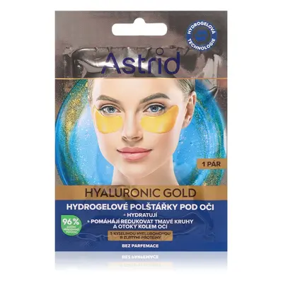 Astrid Hyaluronic Gold oční maska proti vráskám, otokům a tmavým kruhům 2 ks