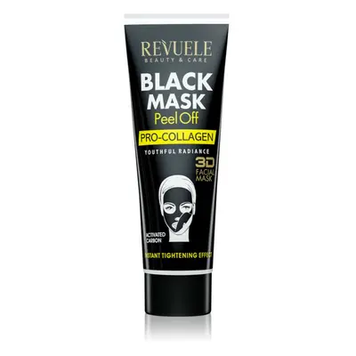 Revuele Black Mask Peel Off Pro-Colagen slupovací maska pro zpevnění pleti 80 ml