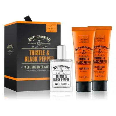 Scottish Fine Soaps Men’s Grooming Thistle & Black Pepper dárková sada pro muže