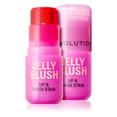 Makeup Revolution Jelly Blush tvářenka v tyčince na rty a tváře odstín Peach Orange 5.5 g