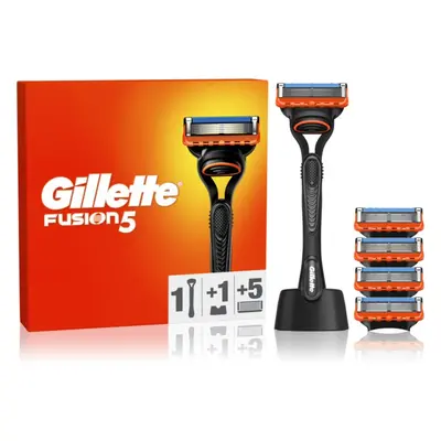 Gillette Fusion5 holicí strojek se stojánkem + náhradní břity 5 ks