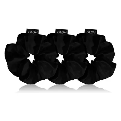 GLOV Satin Scrunchies S/M/L gumičky do vlasů Black 3 ks