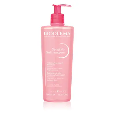 Bioderma Sensibio Gel Moussant jemný zklidňující čisticí a odličovací gel 500 ml