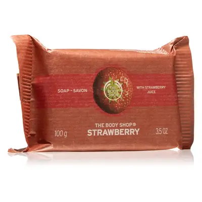 The Body Shop Strawberry Soap přírodní tuhé mýdlo 100 g