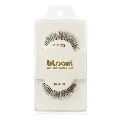 Bloom Natural nalepovací řasy z přírodních vlasů No. 747S (Black) 1 cm