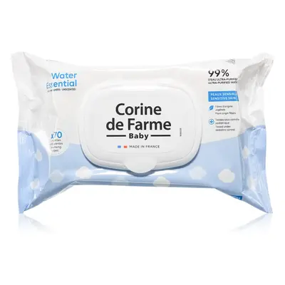 Corine de farme Water Wipes dětské jemné vlhčené ubrousky 70 ks