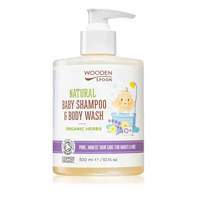 WoodenSpoon Natural šampon a sprchový gel pro děti s vůní levandule 300 ml