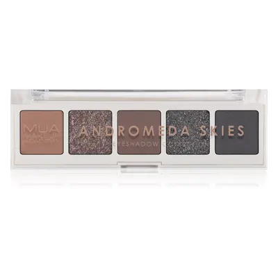 MUA Makeup Academy Professional 5 Shade Palette paletka očních stínů odstín Andromeda Skies 3,8 