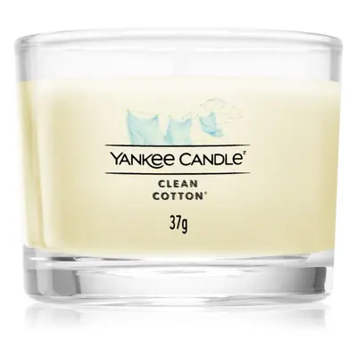 Yankee Candle Clean Cotton votivní svíčka glass 37 g