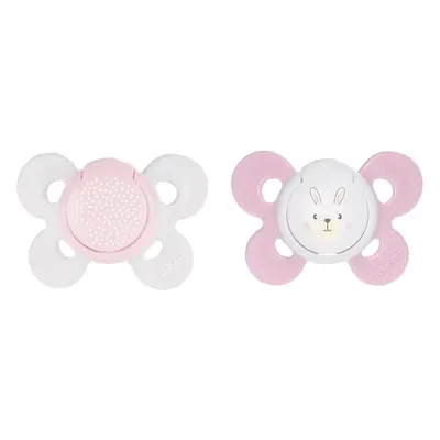 Chicco Physio Comfort 0-6m dudlík Girl-Dots/Rabbit 2 ks